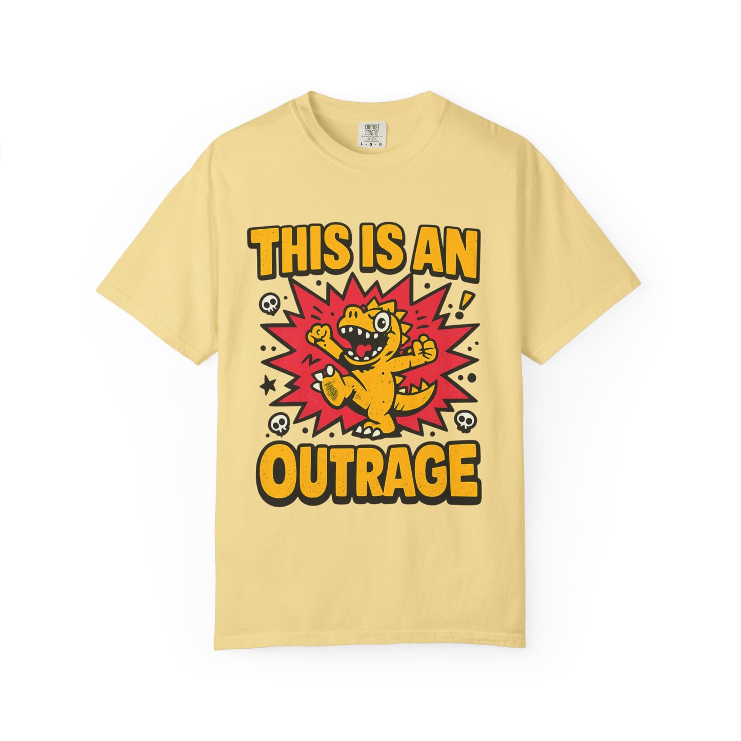 This Is an Outrage T-Shirt | Comfort Colors 1717 Retro Cartoon Graphic Tee
