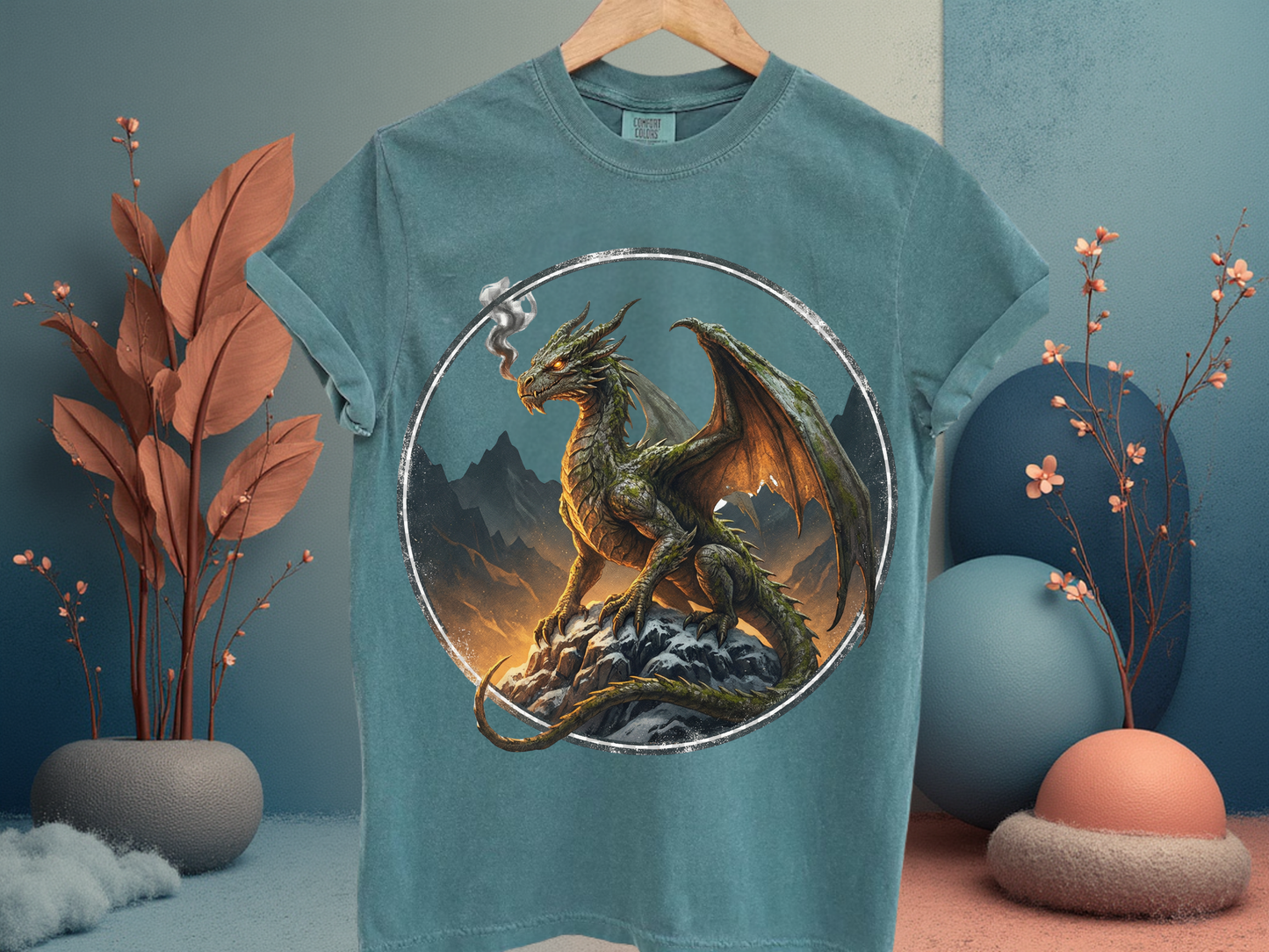 Epic Dragon Fantasy T-Shirt - Realistic RPG Graphic Tee