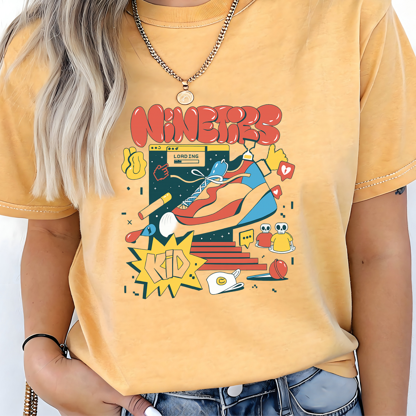 Nineties Kid Retro Graphic T-Shirt - Nostalgic 90s Tee