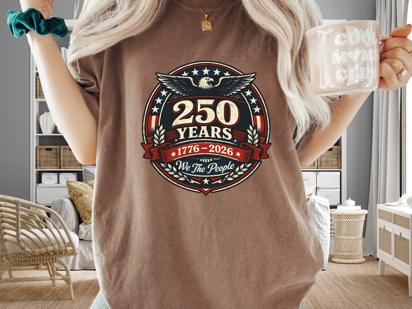 America 250 Years Anniversary T-Shirt | 1776-2026 We The People Eagle | Comfort Colors 1717 Patriotic Tee