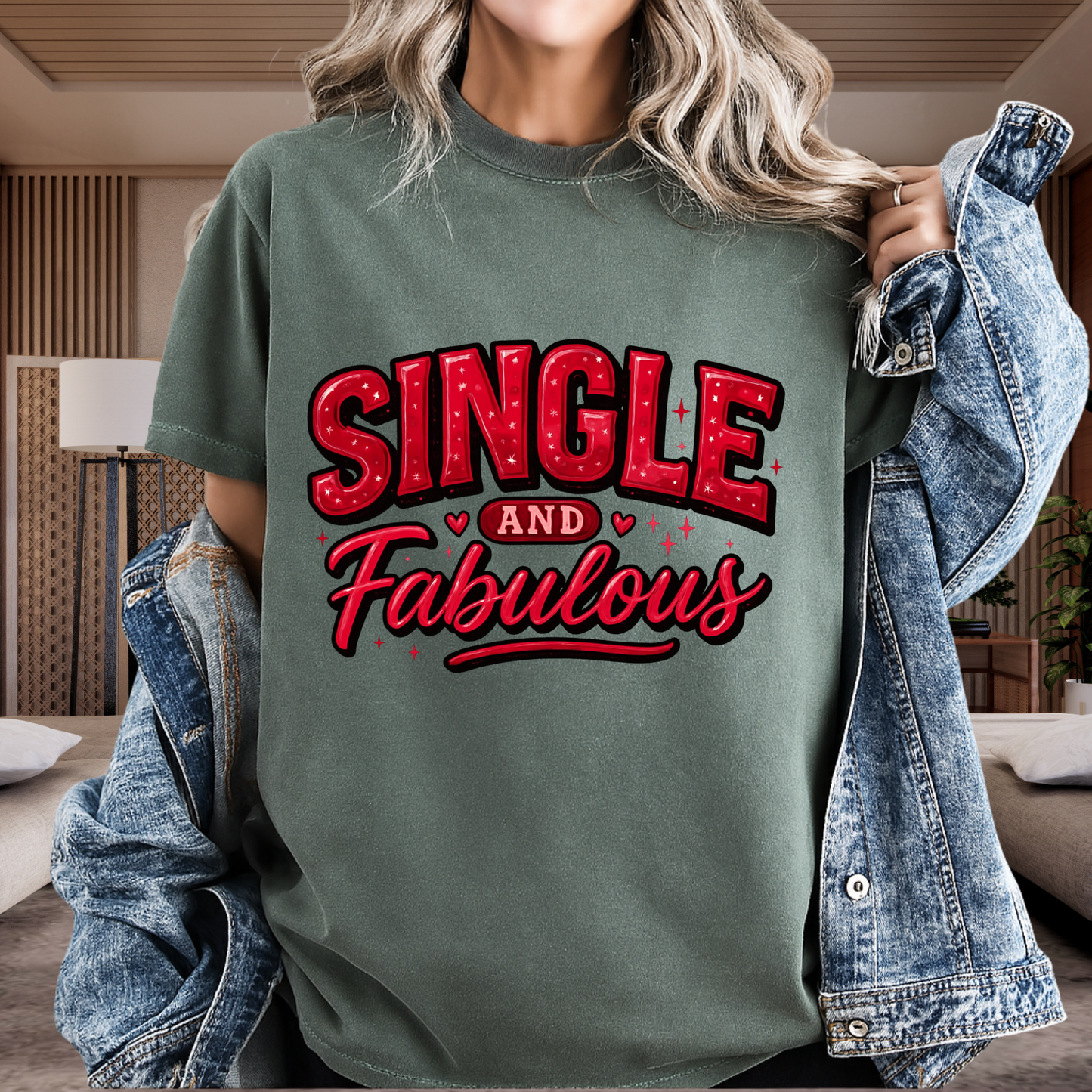 Single And Fabulous Retro T-Shirt | Empowering Self Love Graphic | Comfort Colors 1717 Vintage Tee