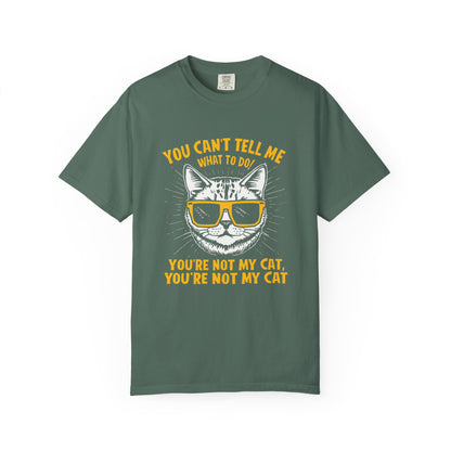 You Can’t Tell Me What To Do You’re Not My Cat T-Shirt – Funny Cat Attitude Tee | Comfort Colors 1717