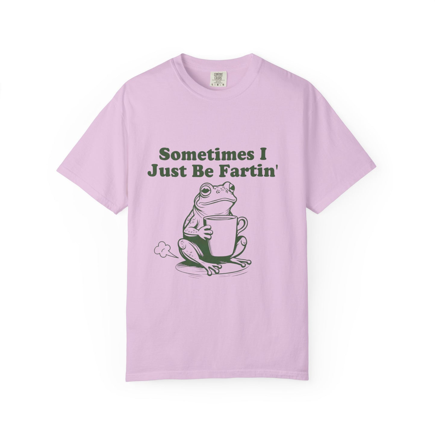 Funny 'Sometimes I Just Be Fartin' Frog T-Shirt | Relatable IBS Meme Tee | Comfort Colors® 1717
