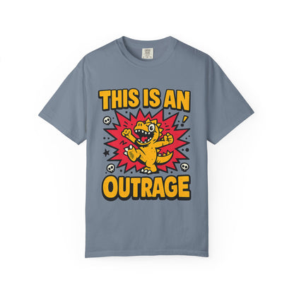 This Is an Outrage T-Shirt | Comfort Colors 1717 Retro Cartoon Graphic Tee