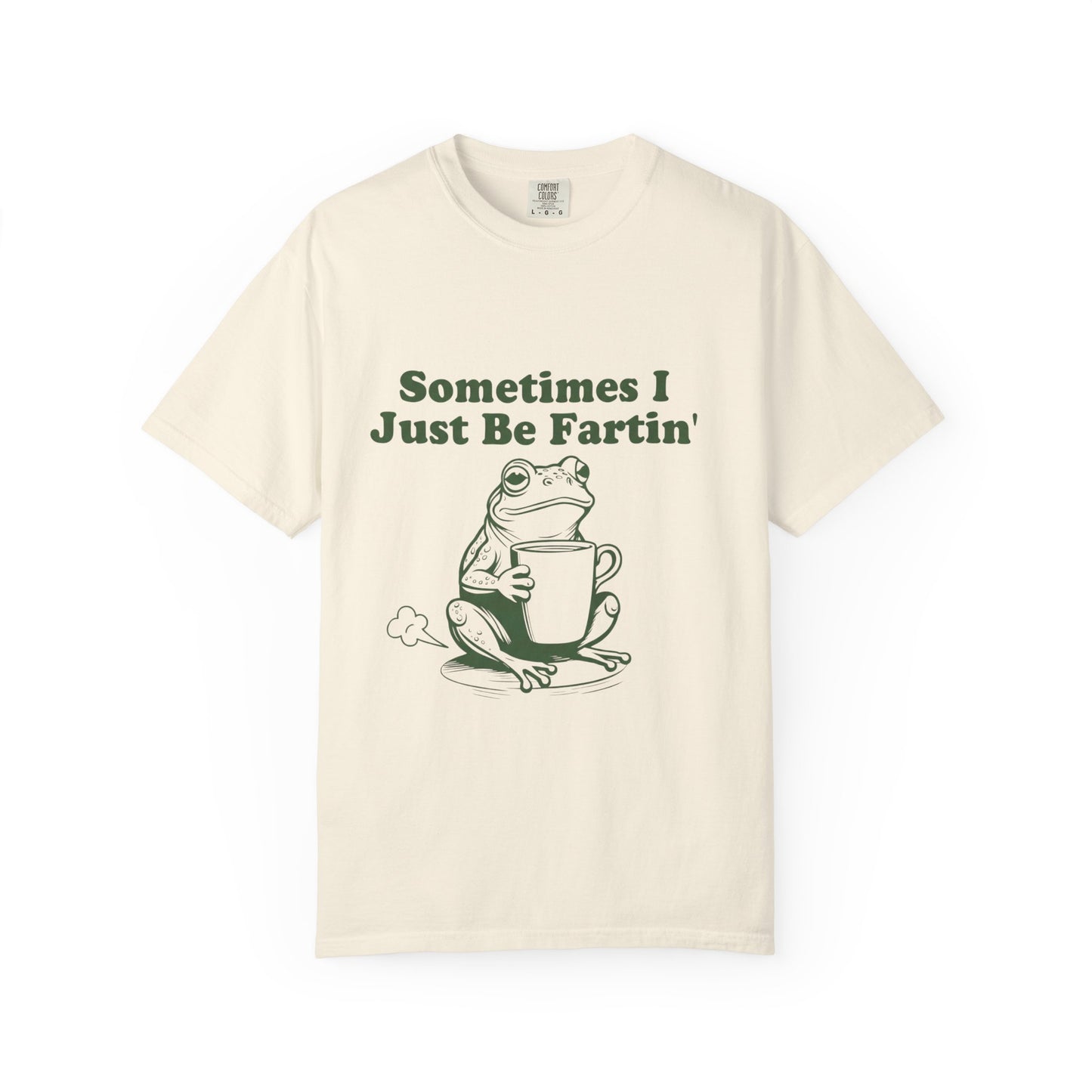 Funny 'Sometimes I Just Be Fartin' Frog T-Shirt | Relatable IBS Meme Tee | Comfort Colors® 1717