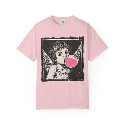 Retro 'Bubblegum Angel' Cherub T-Shirt | Grunge Coquette Aesthetic Tee | Comfort Colors® 1717
