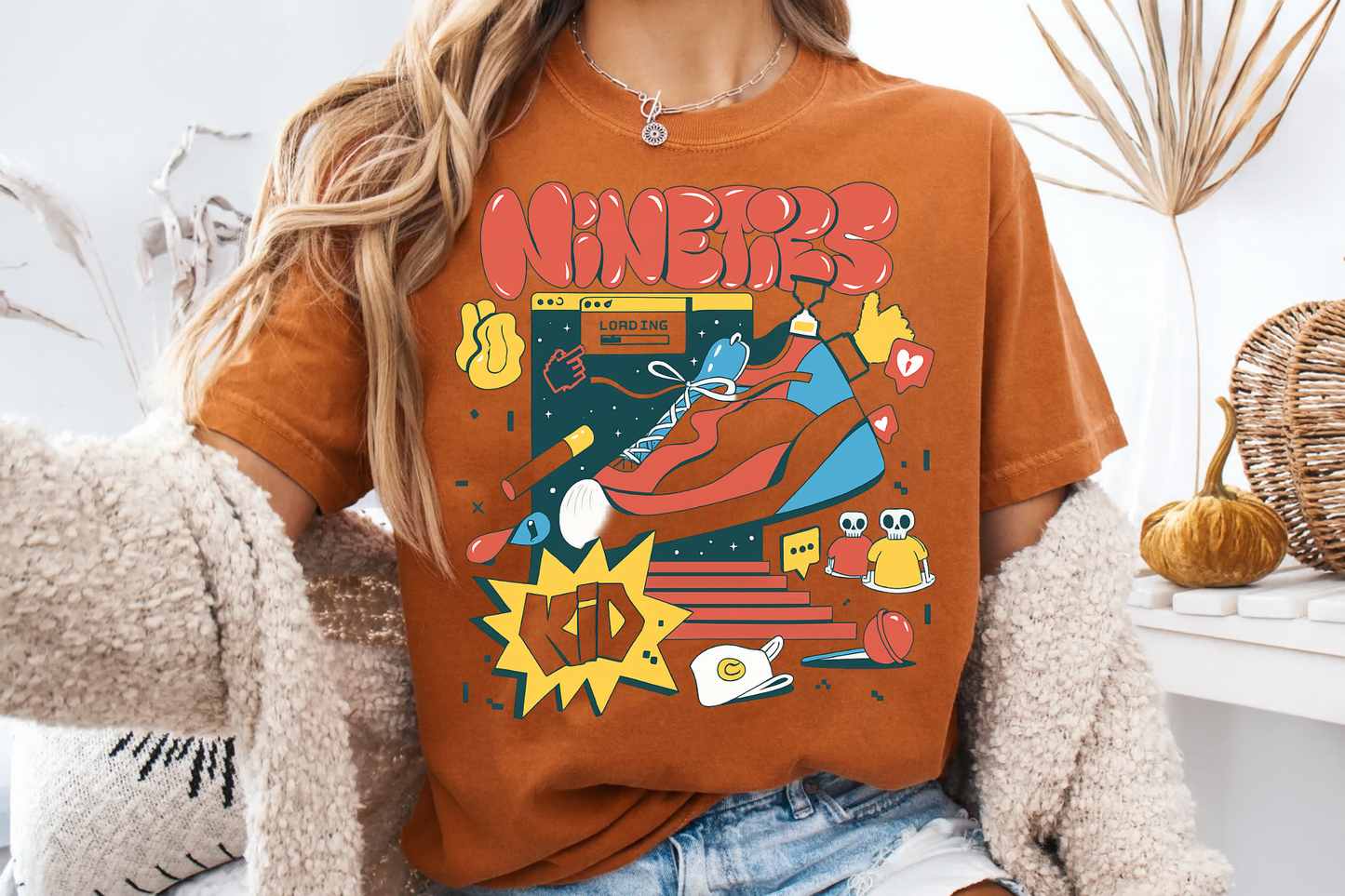 Nineties Kid Retro Graphic T-Shirt - Nostalgic 90s Tee