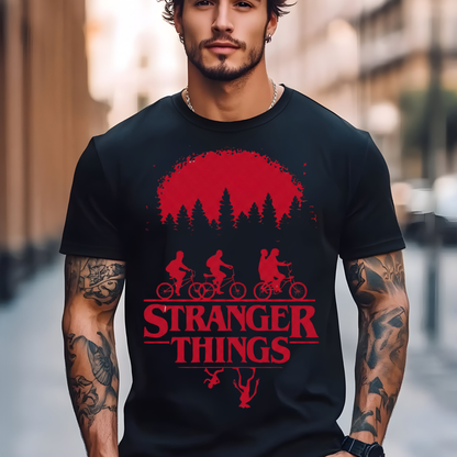 Stranger Things Upside Down T-Shirt Retro 80s Sci-Fi Graphic Comfort Colors 1717 Tee