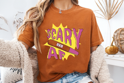 Scary AF Pregnancy Test T-Shirt - Funny Graphic Tee