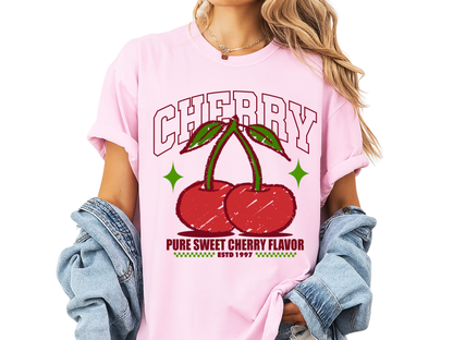 Cherry Retro T-Shirt Vintage Fruit Graphic Coquette Aesthetic Comfort Colors 1717 Tee