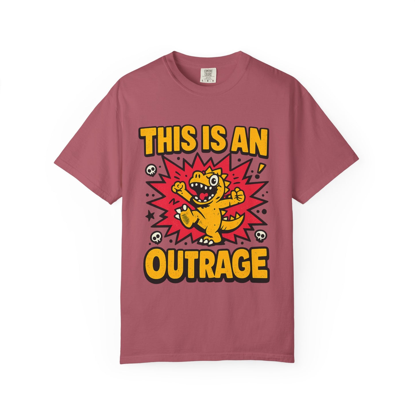 This Is an Outrage T-Shirt | Comfort Colors 1717 Retro Cartoon Graphic Tee