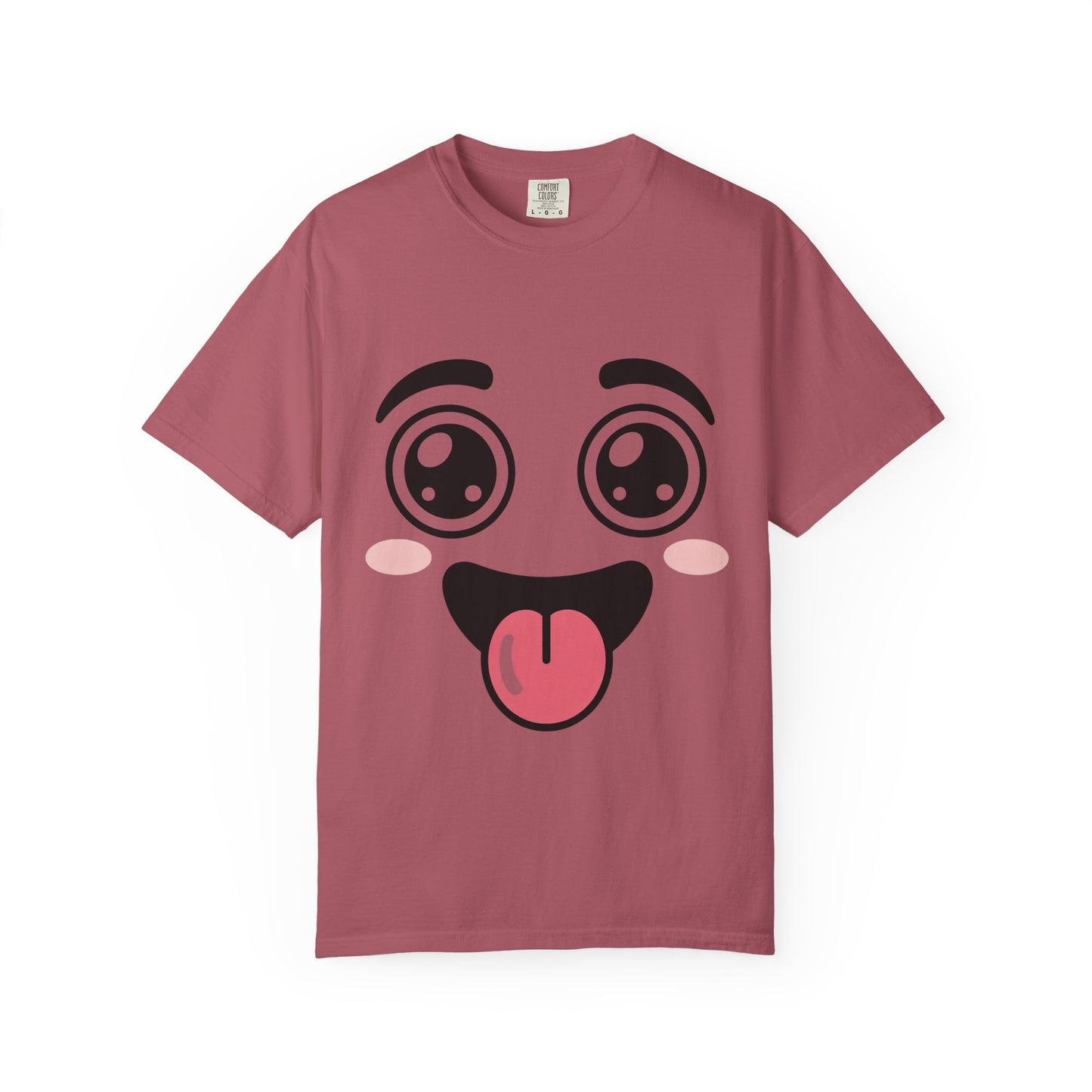Funny Kawaii Anime Face T-Shirt | Cute Tongue Out Meme Tee | Comfort Colors® 1717
