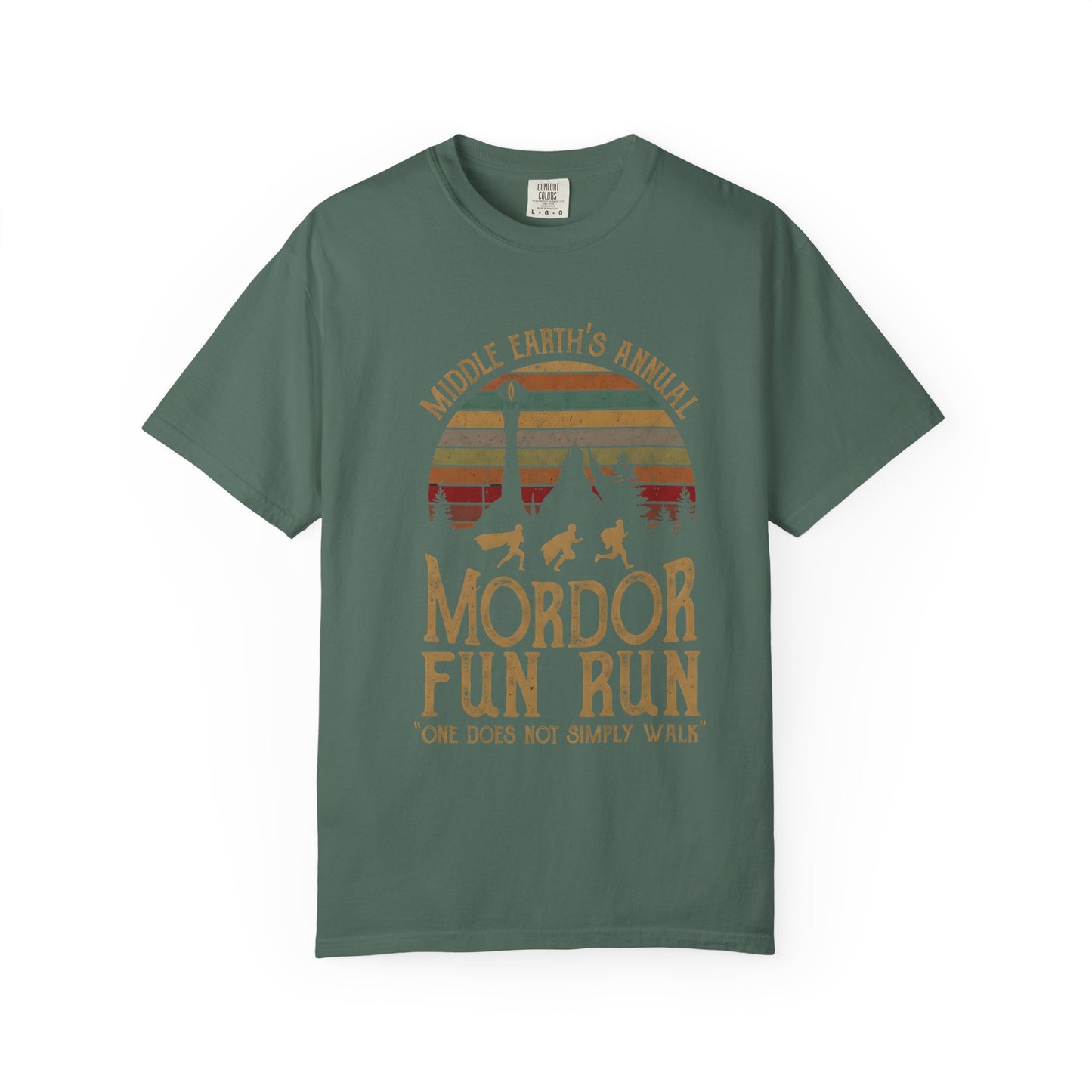 Mordor Fun Run Vintage T-Shirt - "One Does Not Simply Walk" Funny Fantasy Running Tee
