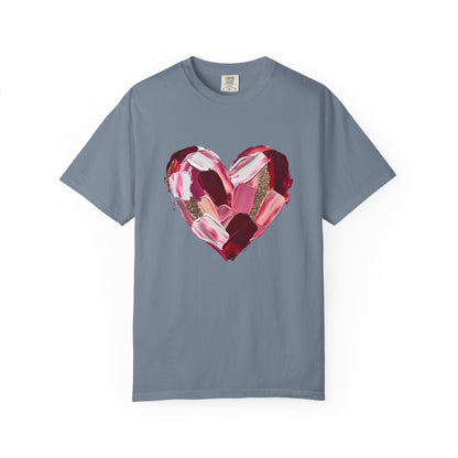 Comfort Colors® Abstract Painted Heart Valentine Graphic T-Shirt