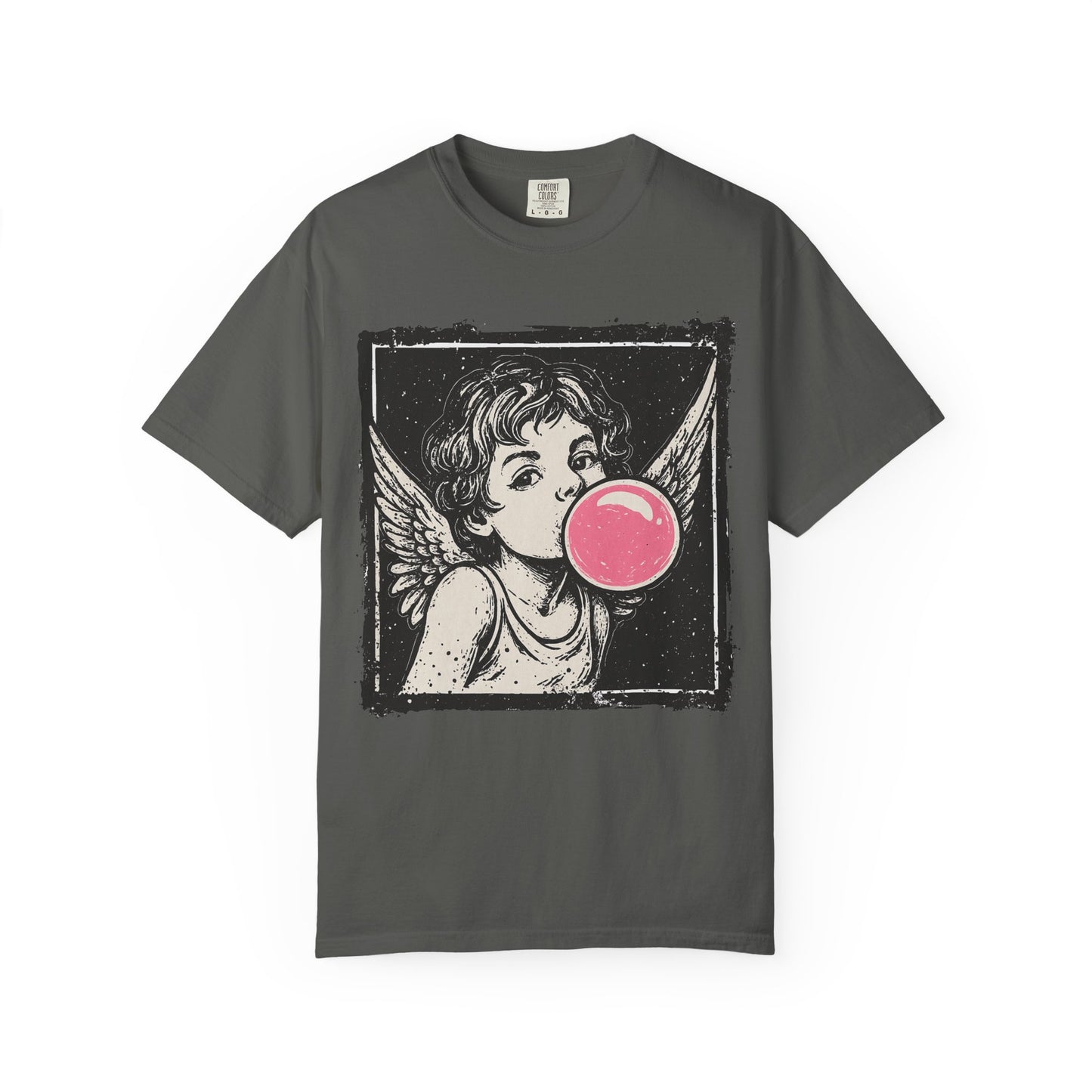 Retro 'Bubblegum Angel' Cherub T-Shirt | Grunge Coquette Aesthetic Tee | Comfort Colors® 1717