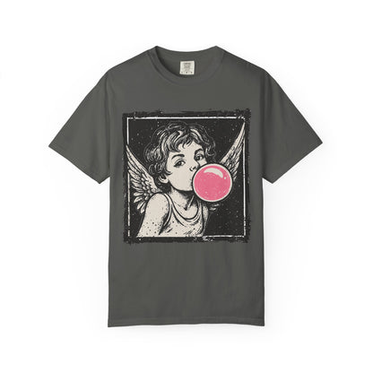 Retro 'Bubblegum Angel' Cherub T-Shirt | Grunge Coquette Aesthetic Tee | Comfort Colors® 1717
