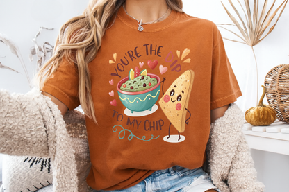 Cute 'You're The Dip To My Chip' T-Shirt | Funny Valentine's Foodie Gift | Comfort Colors® 1717