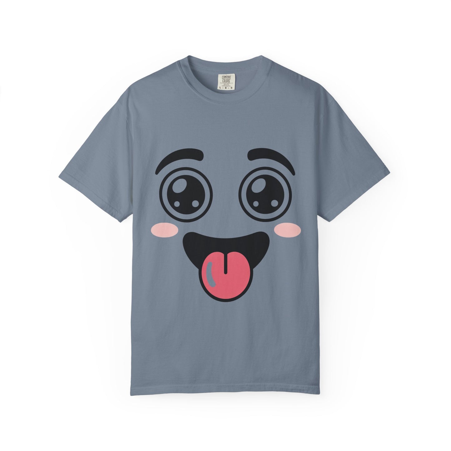 Funny Kawaii Anime Face T-Shirt | Cute Tongue Out Meme Tee | Comfort Colors® 1717