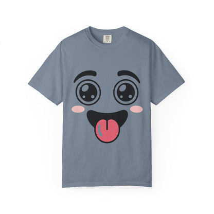 Funny Kawaii Anime Face T-Shirt | Cute Tongue Out Meme Tee | Comfort Colors® 1717