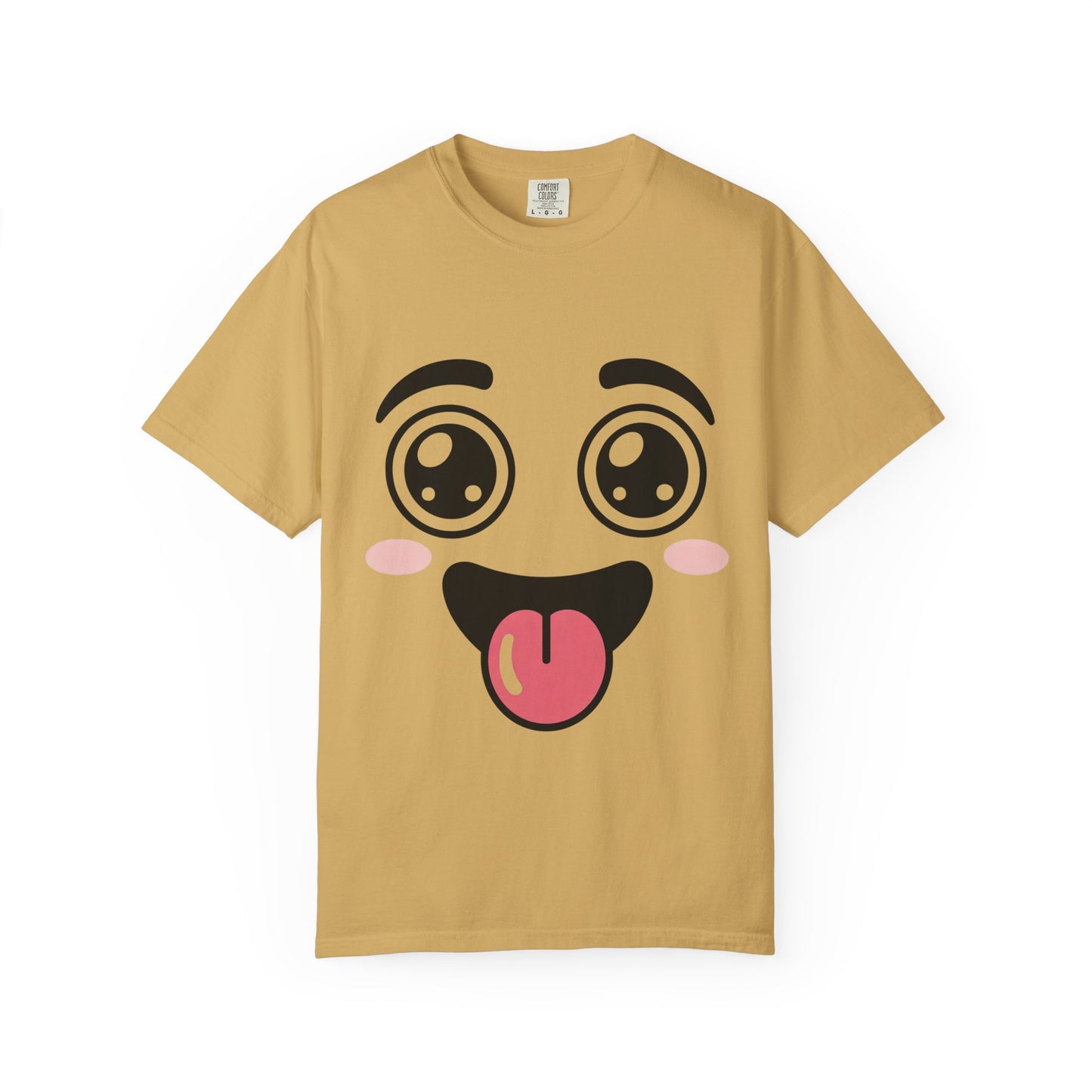 Funny Kawaii Anime Face T-Shirt | Cute Tongue Out Meme Tee | Comfort Colors® 1717