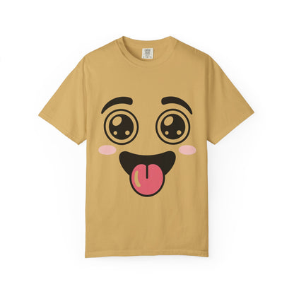 Funny Kawaii Anime Face T-Shirt | Cute Tongue Out Meme Tee | Comfort Colors® 1717