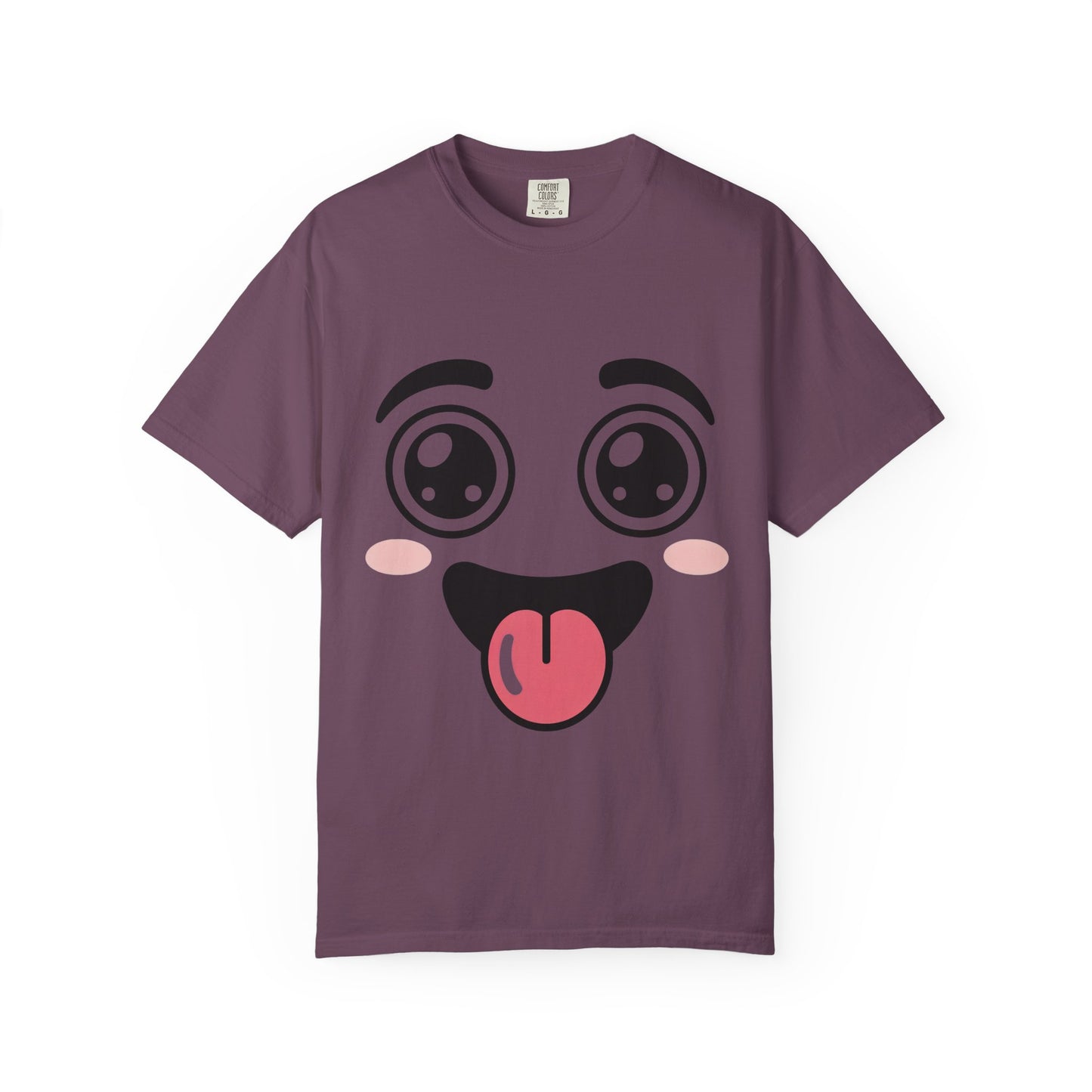 Funny Kawaii Anime Face T-Shirt | Cute Tongue Out Meme Tee | Comfort Colors® 1717