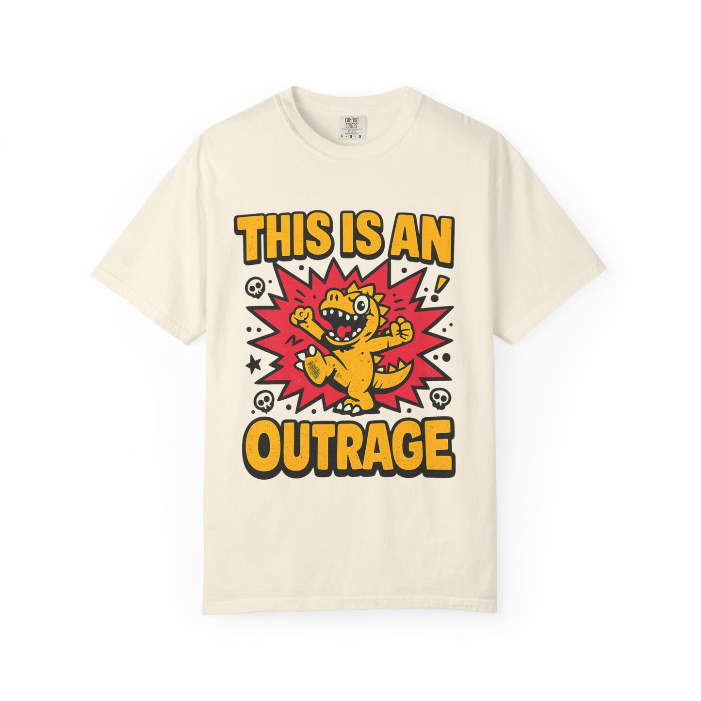 This Is an Outrage T-Shirt | Comfort Colors 1717 Retro Cartoon Graphic Tee