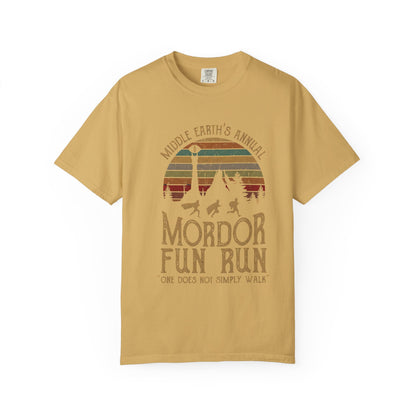 Mordor Fun Run Vintage T-Shirt - "One Does Not Simply Walk" Funny Fantasy Running Tee