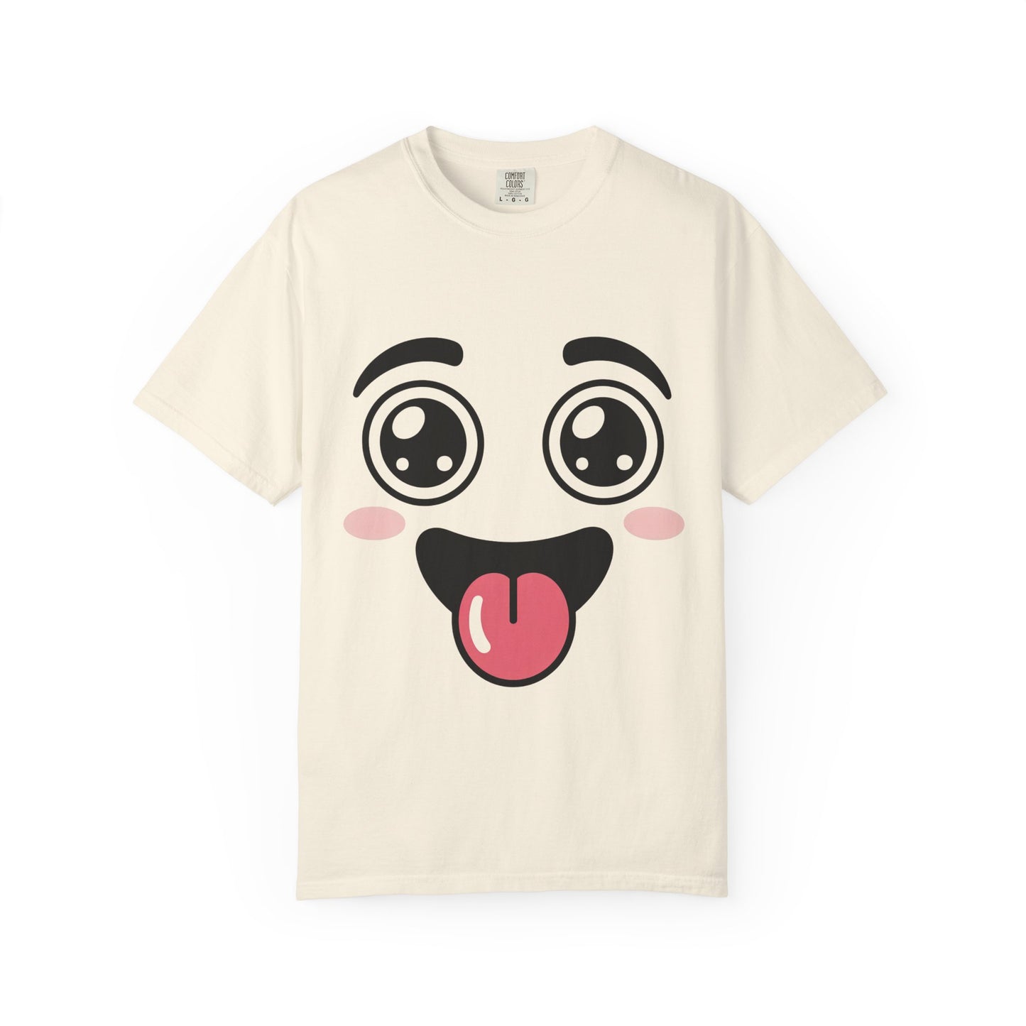 Funny Kawaii Anime Face T-Shirt | Cute Tongue Out Meme Tee | Comfort Colors® 1717
