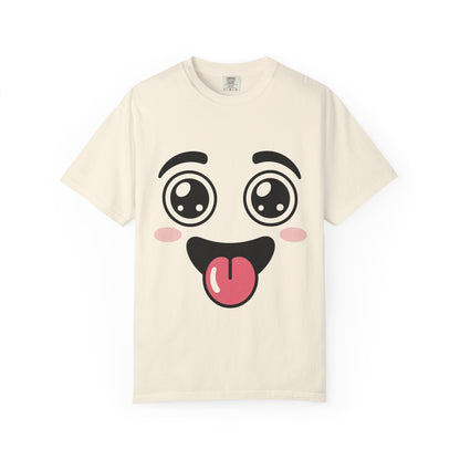 Funny Kawaii Anime Face T-Shirt | Cute Tongue Out Meme Tee | Comfort Colors® 1717
