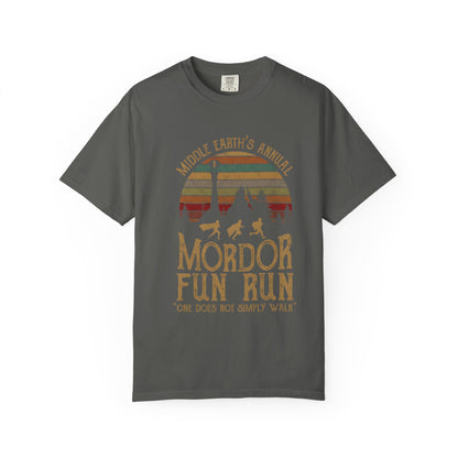 Mordor Fun Run Vintage T-Shirt - "One Does Not Simply Walk" Funny Fantasy Running Tee