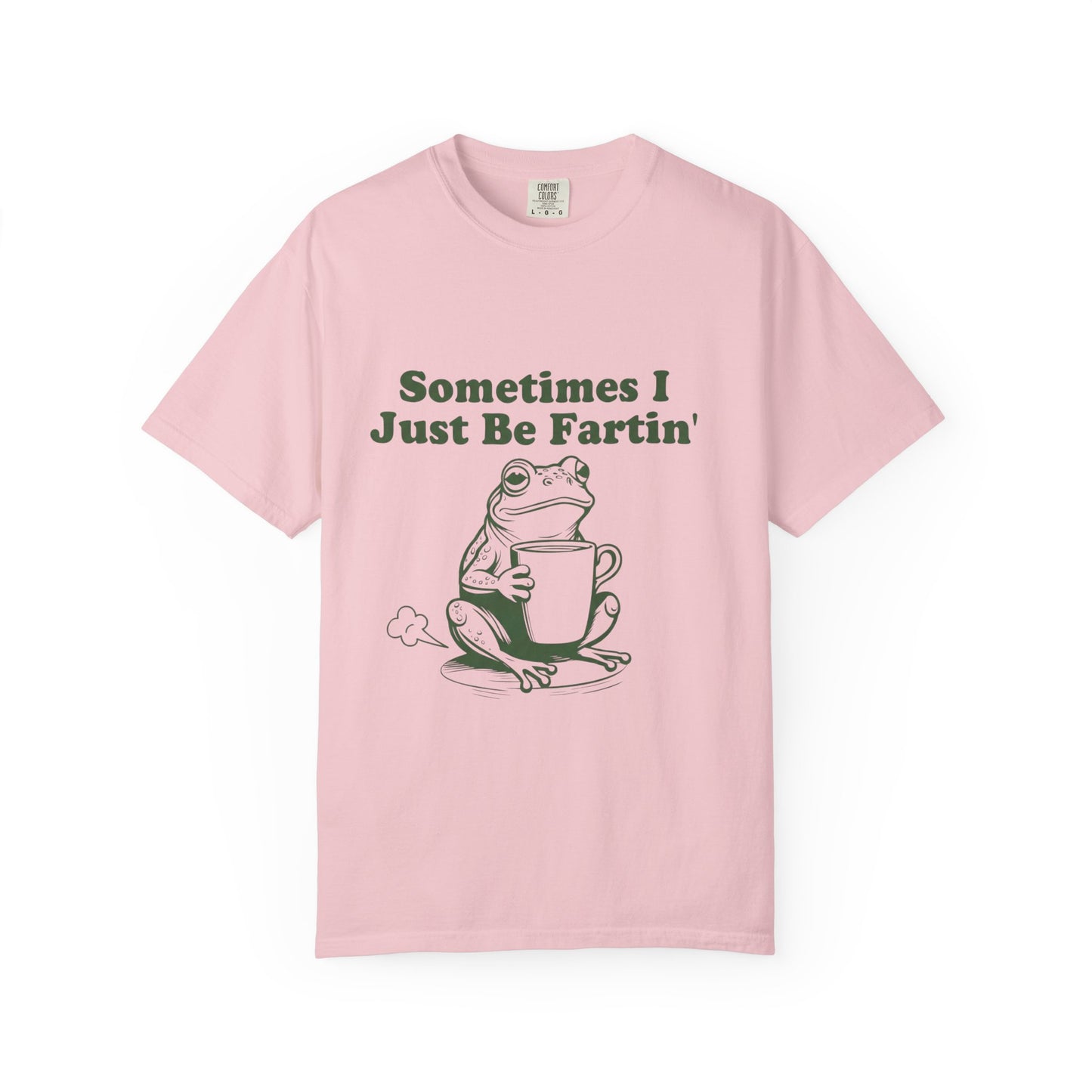 Funny 'Sometimes I Just Be Fartin' Frog T-Shirt | Relatable IBS Meme Tee | Comfort Colors® 1717