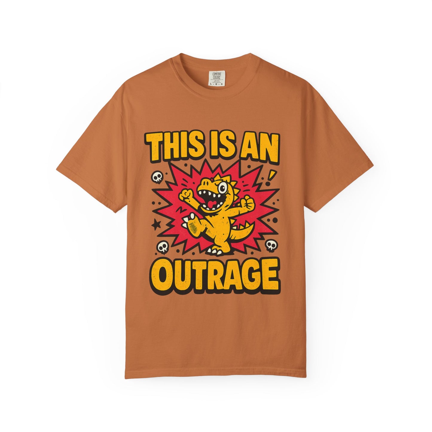 This Is an Outrage T-Shirt | Comfort Colors 1717 Retro Cartoon Graphic Tee