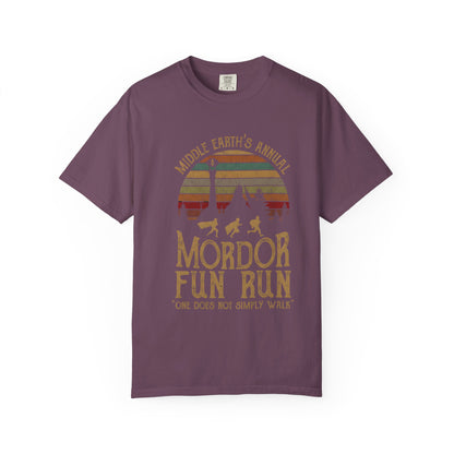 Mordor Fun Run Vintage T-Shirt - "One Does Not Simply Walk" Funny Fantasy Running Tee