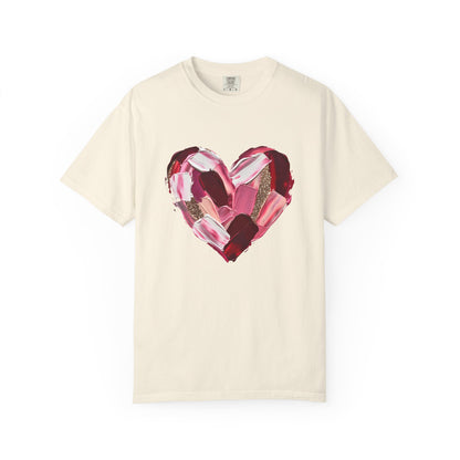 Comfort Colors® Abstract Painted Heart Valentine Graphic T-Shirt