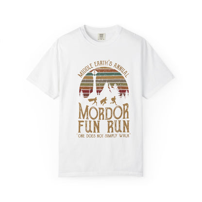 Mordor Fun Run Vintage T-Shirt - "One Does Not Simply Walk" Funny Fantasy Running Tee