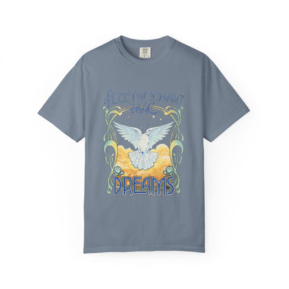 Fleetwood Mac Dreams T-Shirt | Art Nouveau White Dove Graphic Tee | Vintage 70s Classic Rock Band Merch