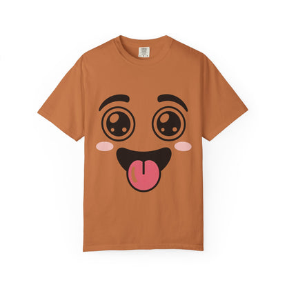 Funny Kawaii Anime Face T-Shirt | Cute Tongue Out Meme Tee | Comfort Colors® 1717