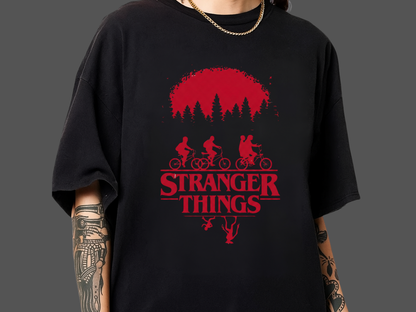 Stranger Things Upside Down T-Shirt Retro 80s Sci-Fi Graphic Comfort Colors 1717 Tee