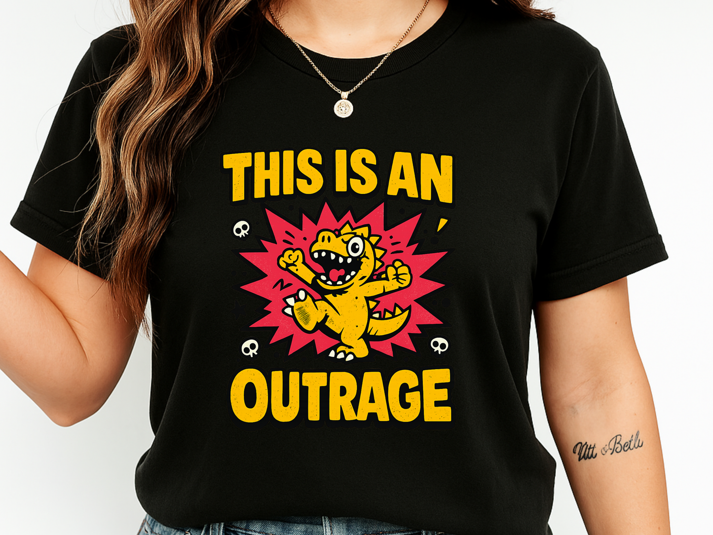 This Is an Outrage T-Shirt | Comfort Colors 1717 Retro Cartoon Graphic Tee