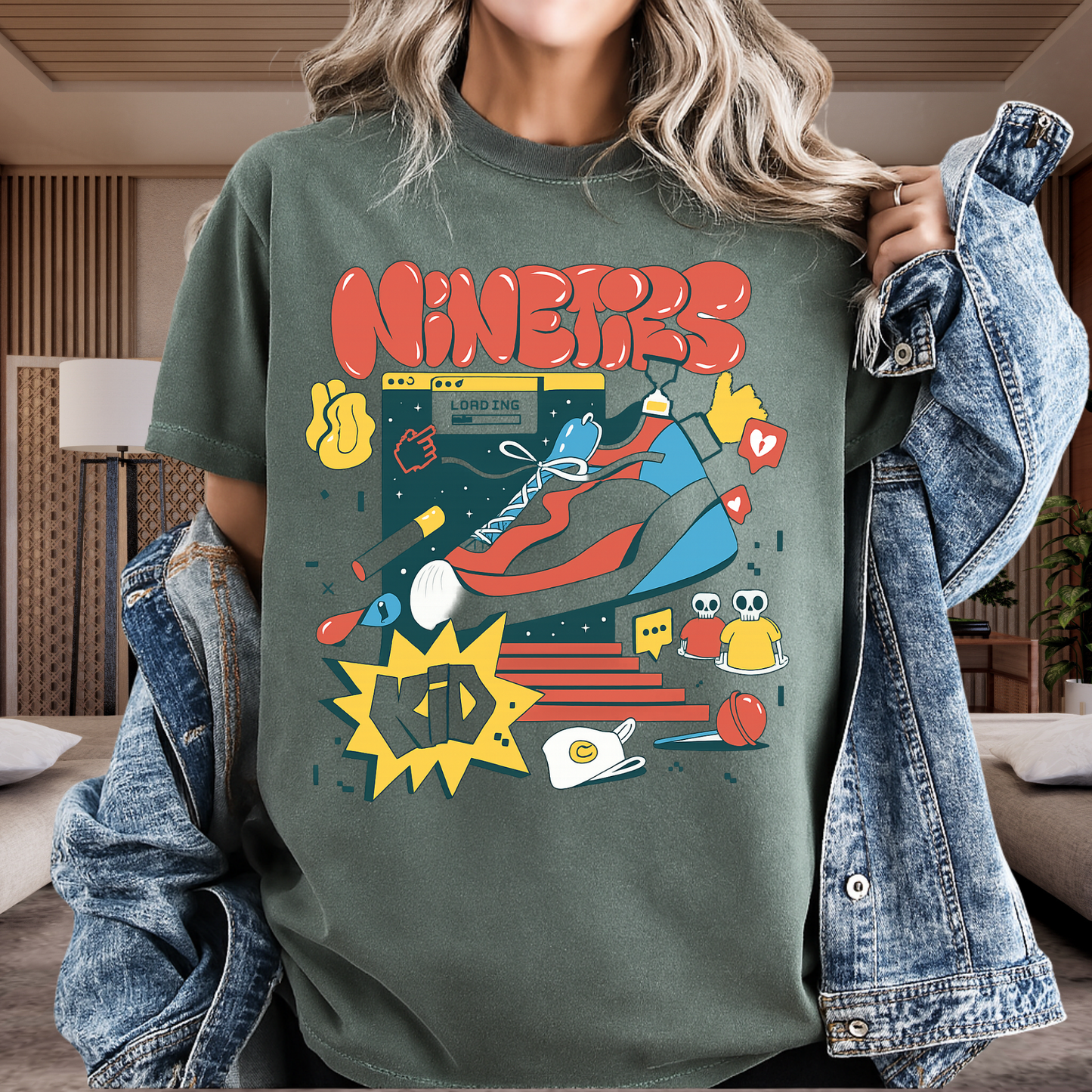 Nineties Kid Retro Graphic T-Shirt - Nostalgic 90s Tee