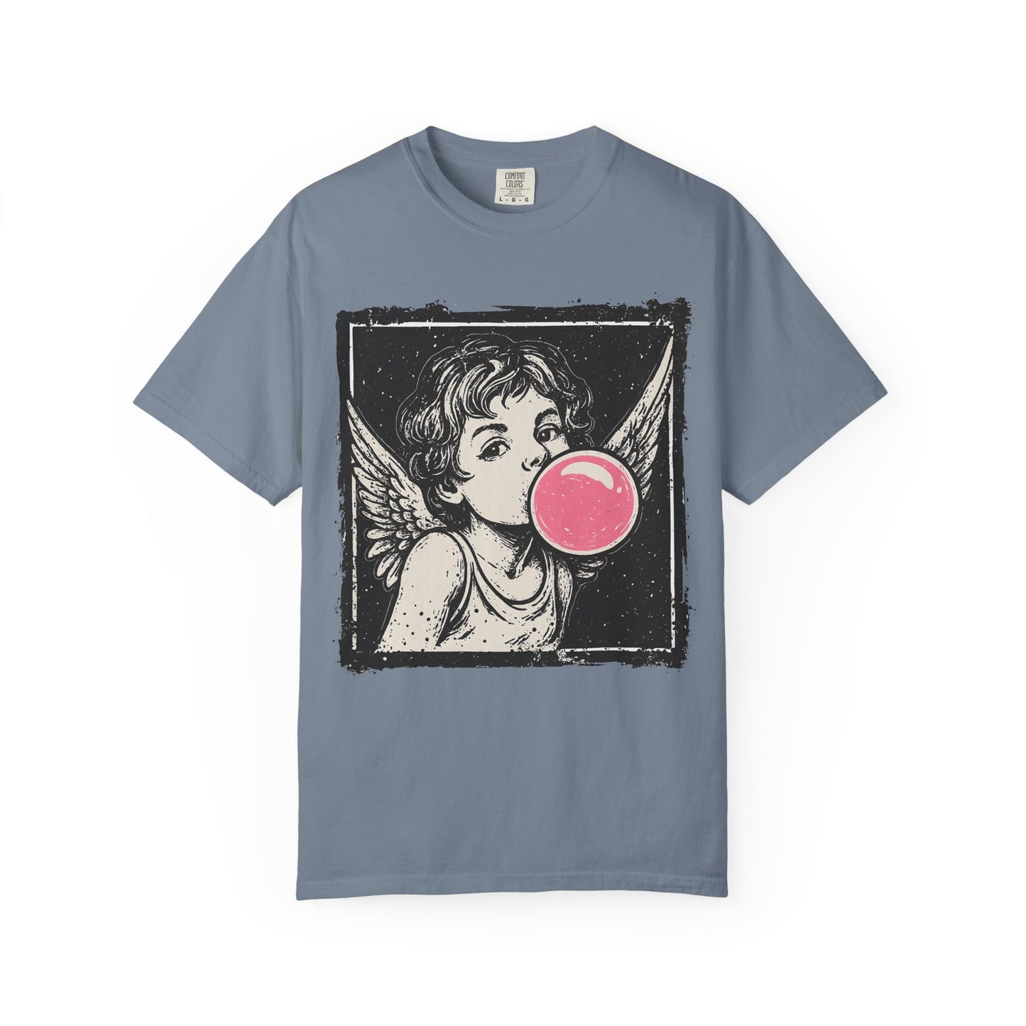 Retro 'Bubblegum Angel' Cherub T-Shirt | Grunge Coquette Aesthetic Tee | Comfort Colors® 1717