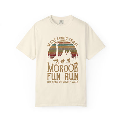 Mordor Fun Run Vintage T-Shirt - "One Does Not Simply Walk" Funny Fantasy Running Tee