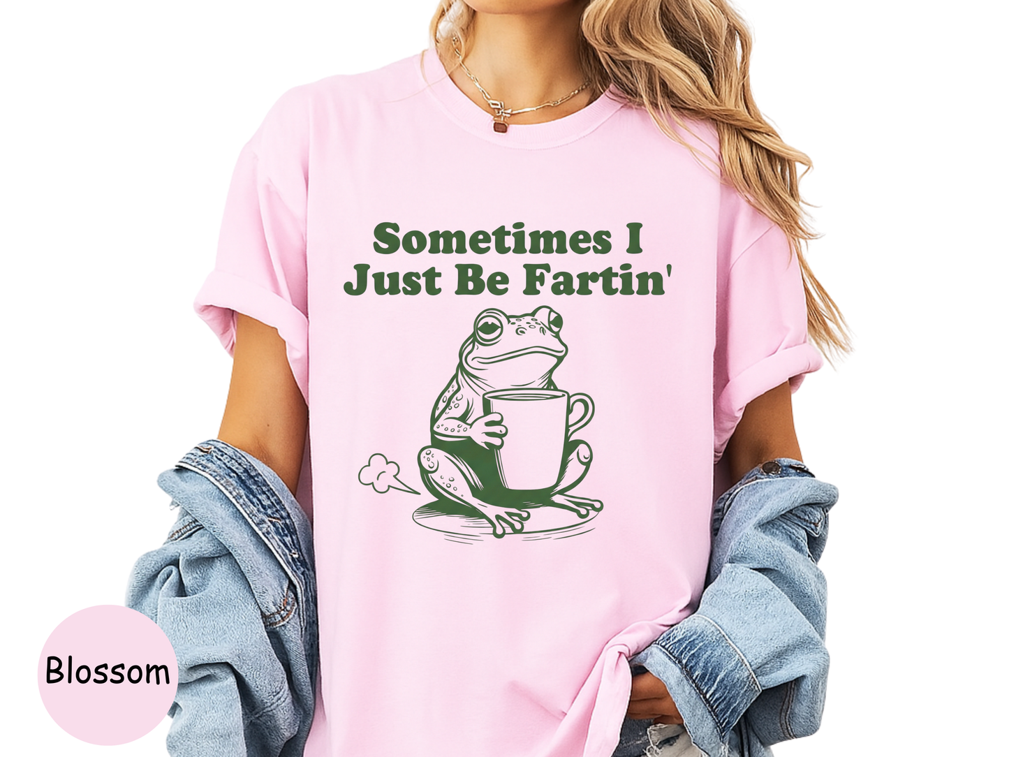 Funny 'Sometimes I Just Be Fartin' Frog T-Shirt | Relatable IBS Meme Tee | Comfort Colors® 1717