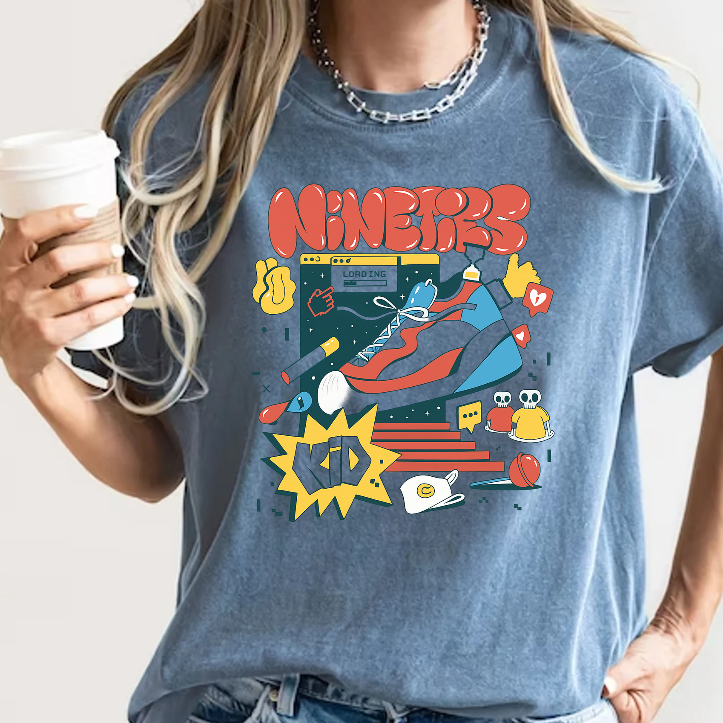 Nineties Kid Retro Graphic T-Shirt - Nostalgic 90s Tee