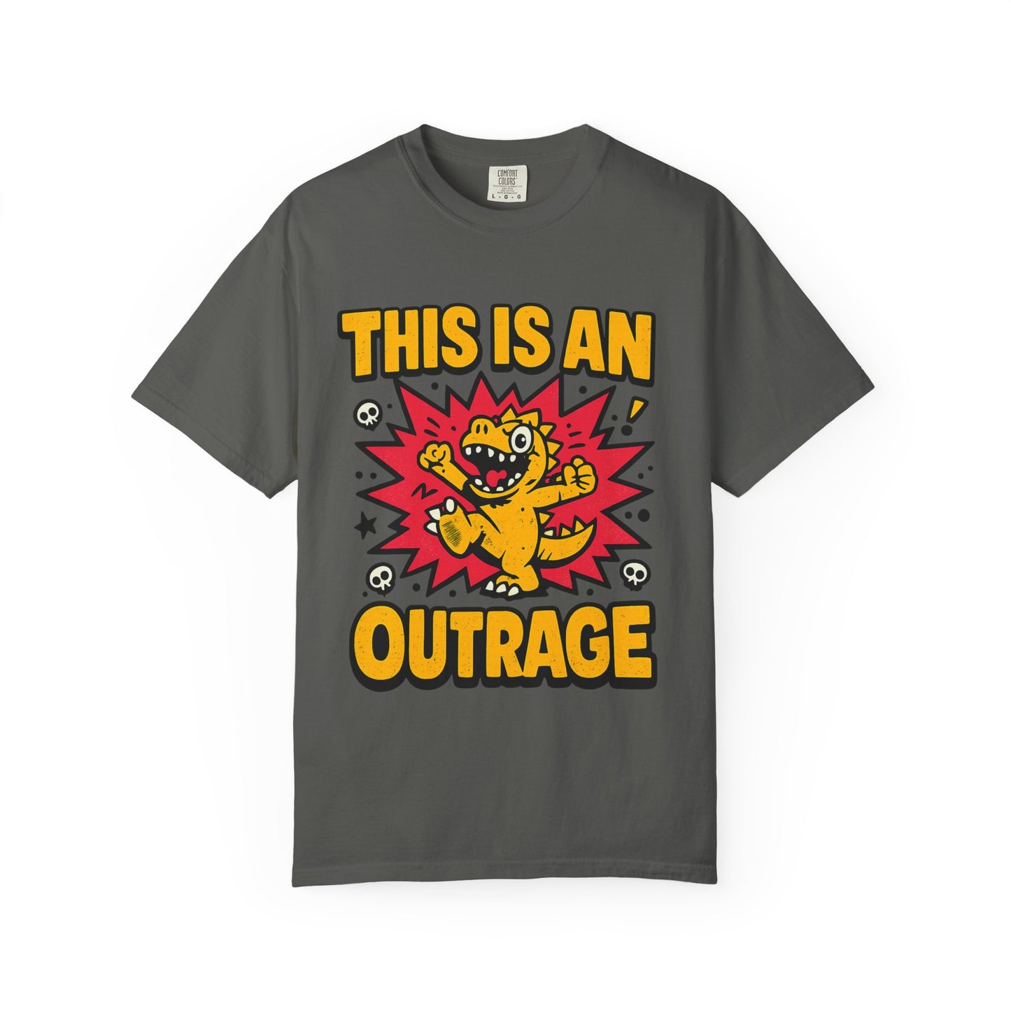 This Is an Outrage T-Shirt | Comfort Colors 1717 Retro Cartoon Graphic Tee
