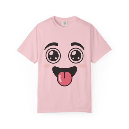 Funny Kawaii Anime Face T-Shirt | Cute Tongue Out Meme Tee | Comfort Colors® 1717