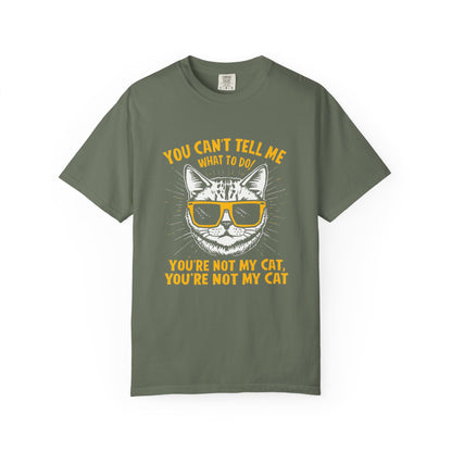 You Can’t Tell Me What To Do You’re Not My Cat T-Shirt – Funny Cat Attitude Tee | Comfort Colors 1717