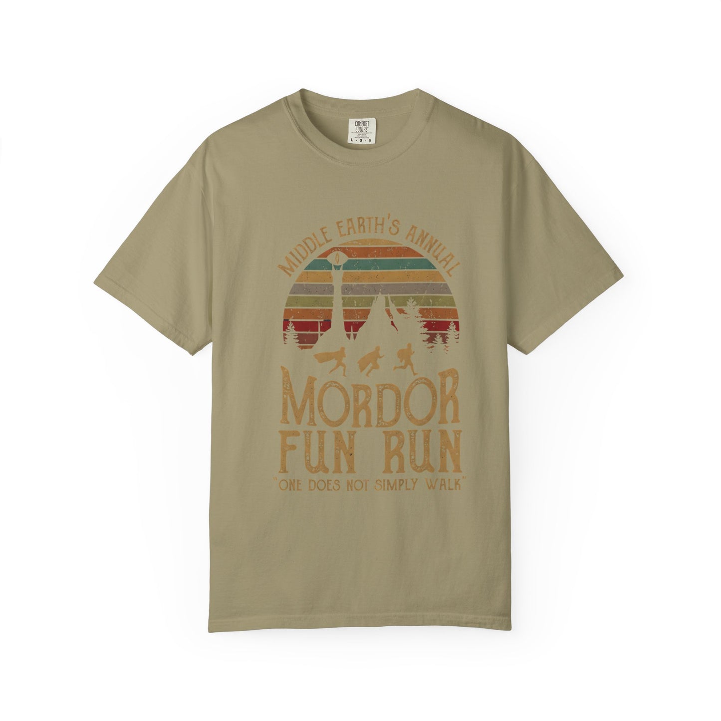 Mordor Fun Run Vintage T-Shirt - "One Does Not Simply Walk" Funny Fantasy Running Tee