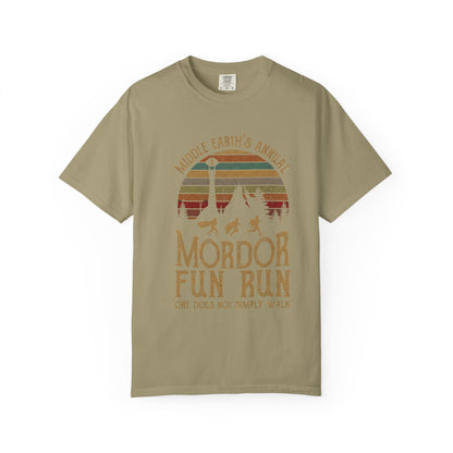 Mordor Fun Run Vintage T-Shirt - "One Does Not Simply Walk" Funny Fantasy Running Tee